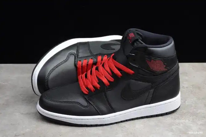 Cheap TBkick 1 Air High Jordan Satin Black Retro 555088-060 OG 0625